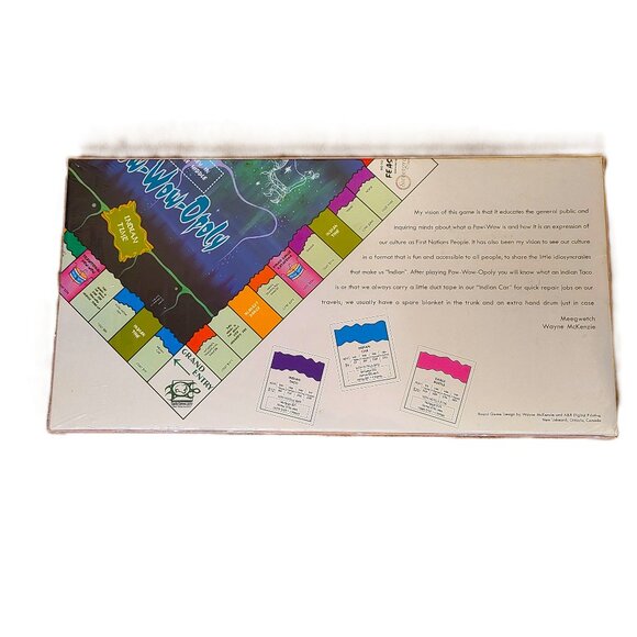 Rare Pow-Wow-Opoly Board Game by Wayne McKenzie - Sealed - Picture 2 of 7